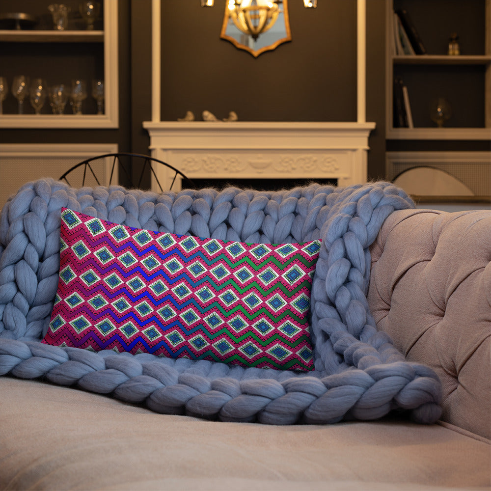 Quadrangle Print Galaxy Premium Pillow