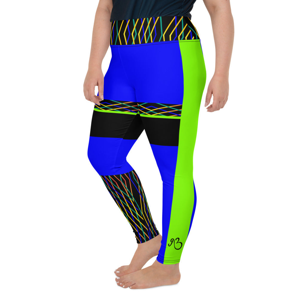 AfriBix Constellation Cut-out Plus Size High Waist Leggings