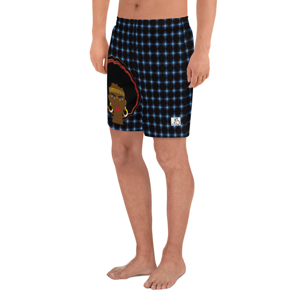 Starz Print AfriBix Warrior Men's Athletic Shorts