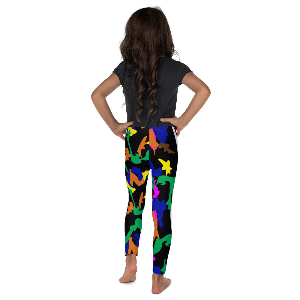 AfriBix Camo Kid's Leggings - Black
