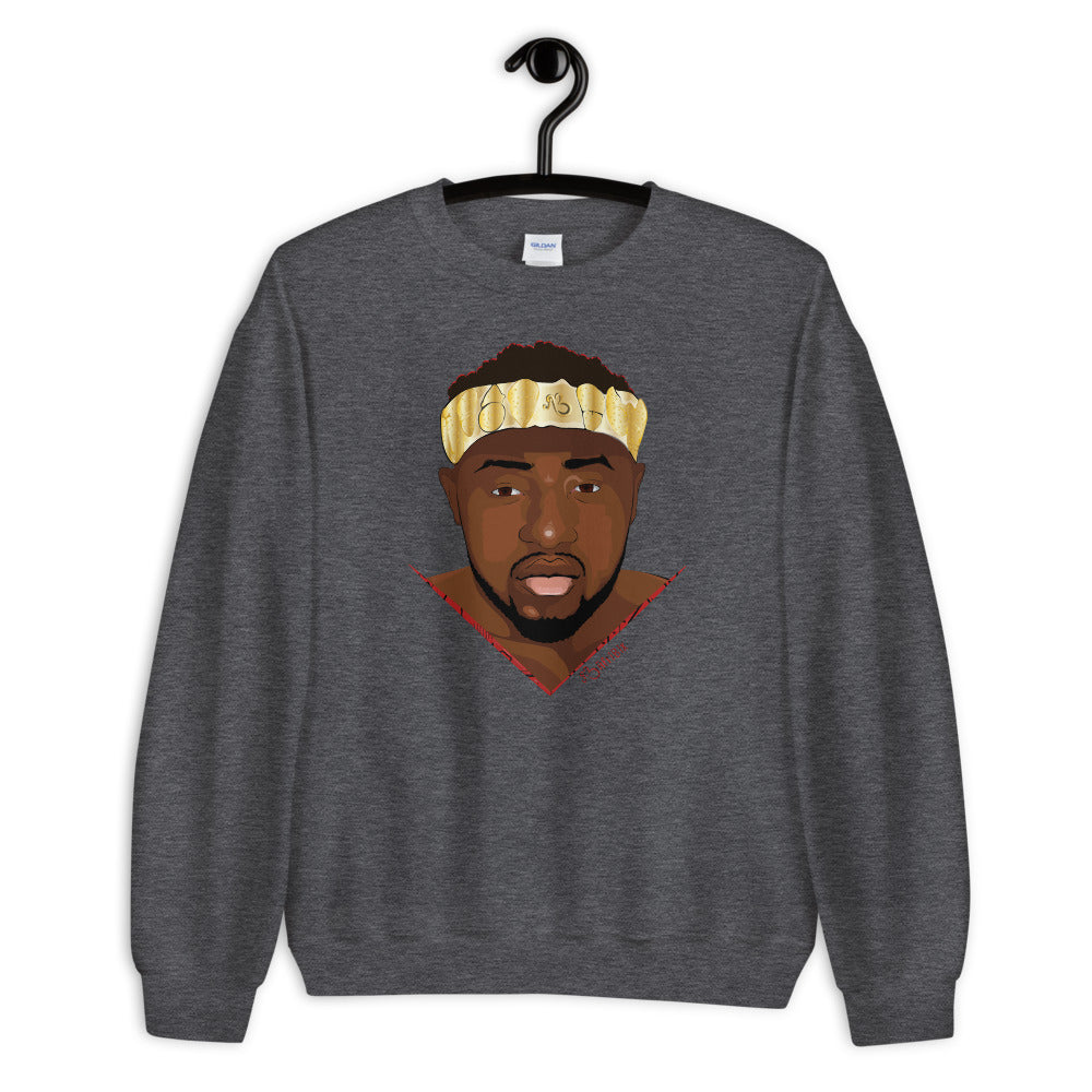 AfriBix Warrior African King Portrait Unisex Sweatshirt