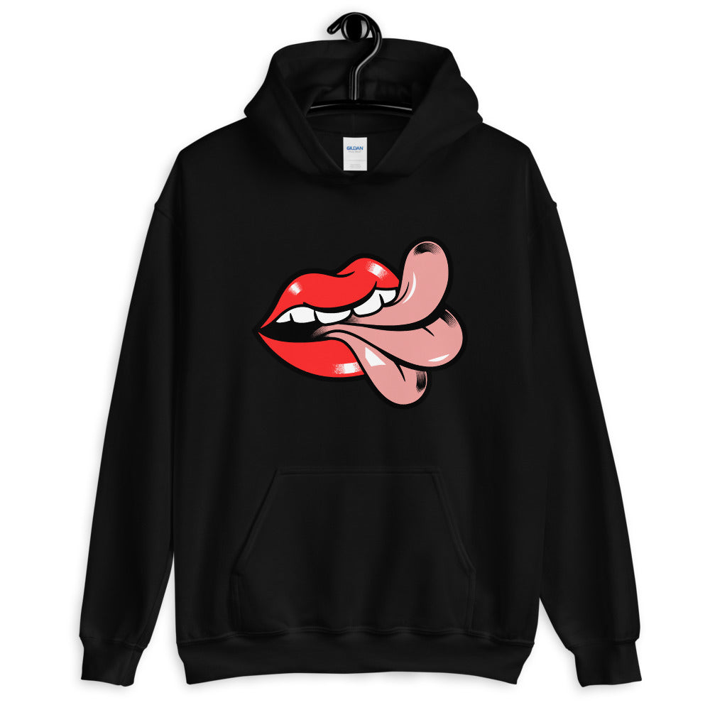 Cheeky Graphic Mouth & Tongue Comfortable Unisex Hoodie