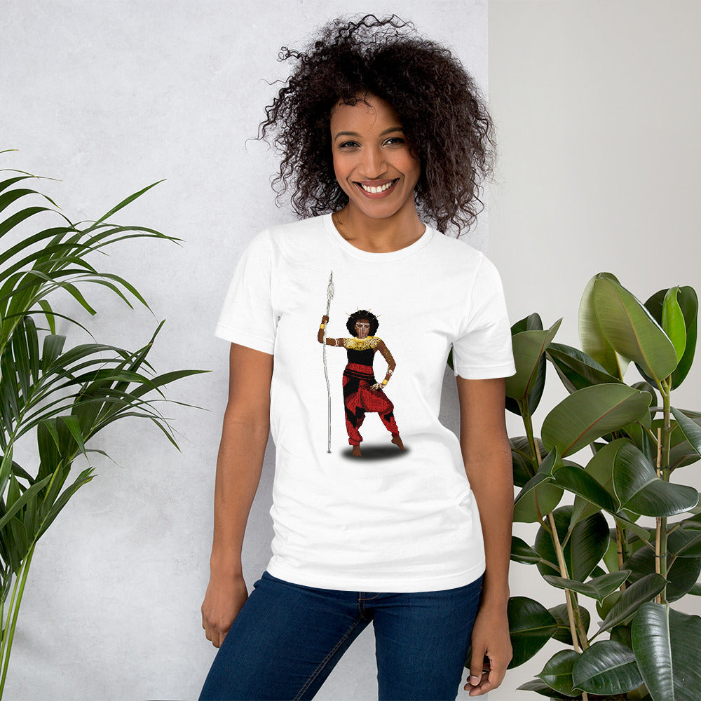 AfriBix Warrior African Queen Short-Sleeve Unisex T-Shirt