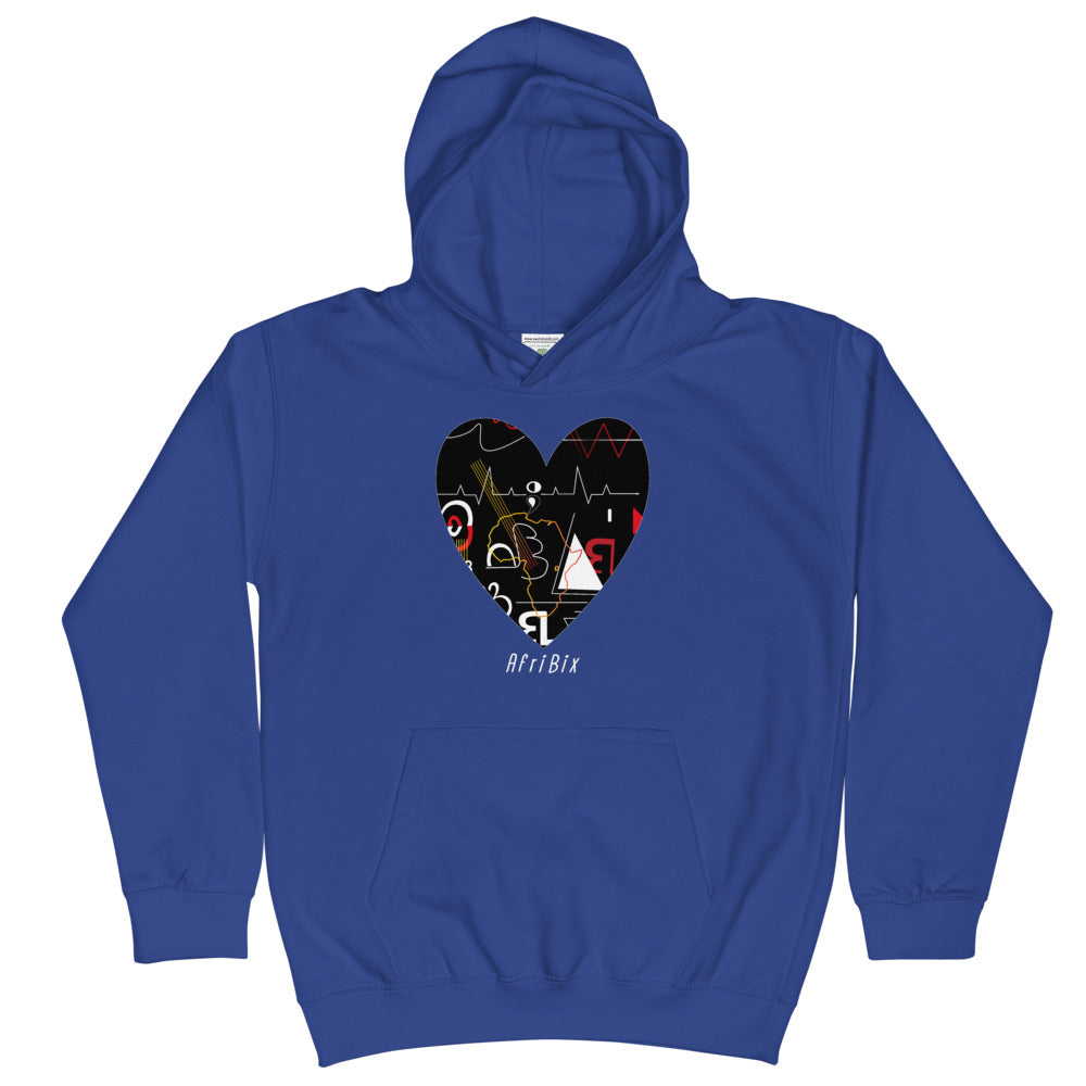 AfriBix Linear Print Unisex Kids Sweatshirt Hoodie