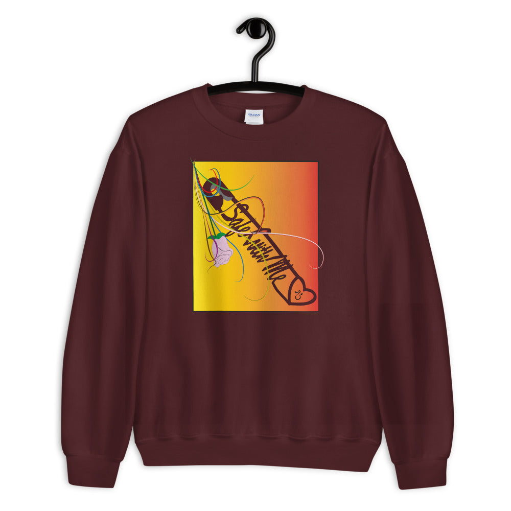 Safe With Me Unisex Crew Neck Long Sleeve Pullover Sweatshirt