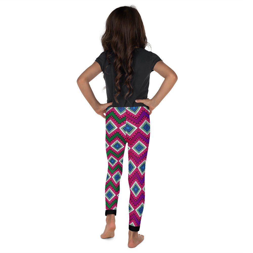 Quadrangle Print Kid's Leggings