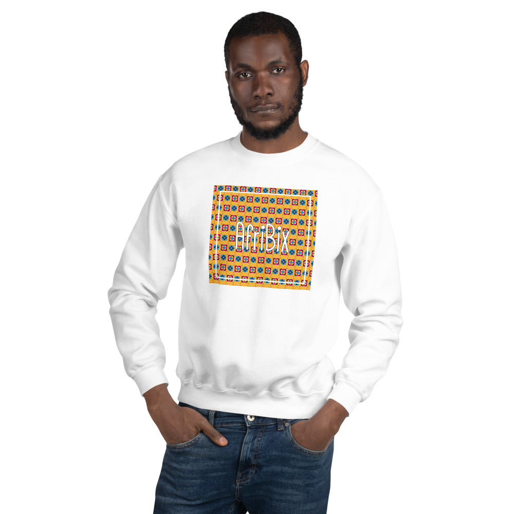 AfrBic Classic Alternate Print Unisex Crew Neck Long Sleeve Pullover Sweatshirt