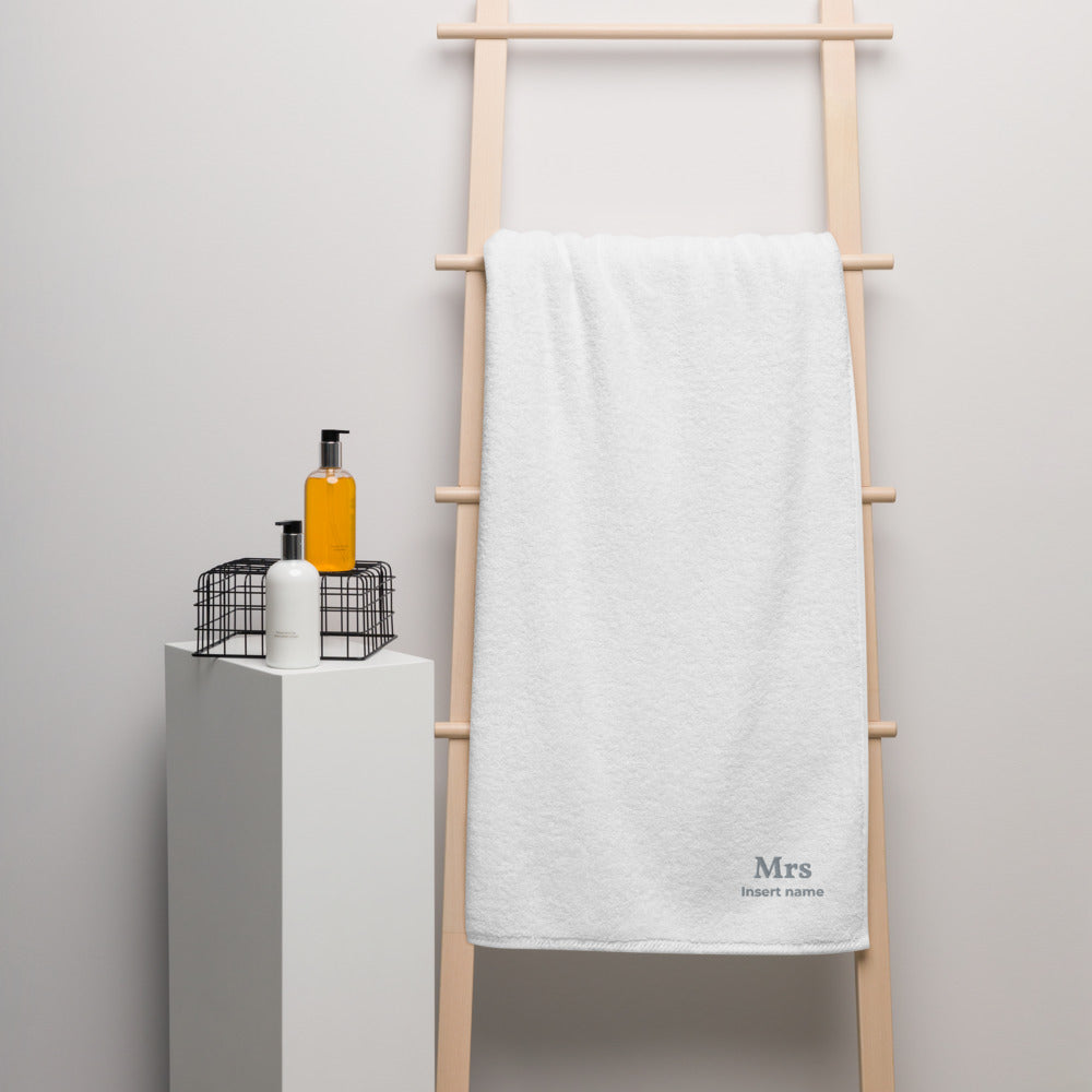 Mr & Mrs Personalised Super Soft Turkish Cotton Towel