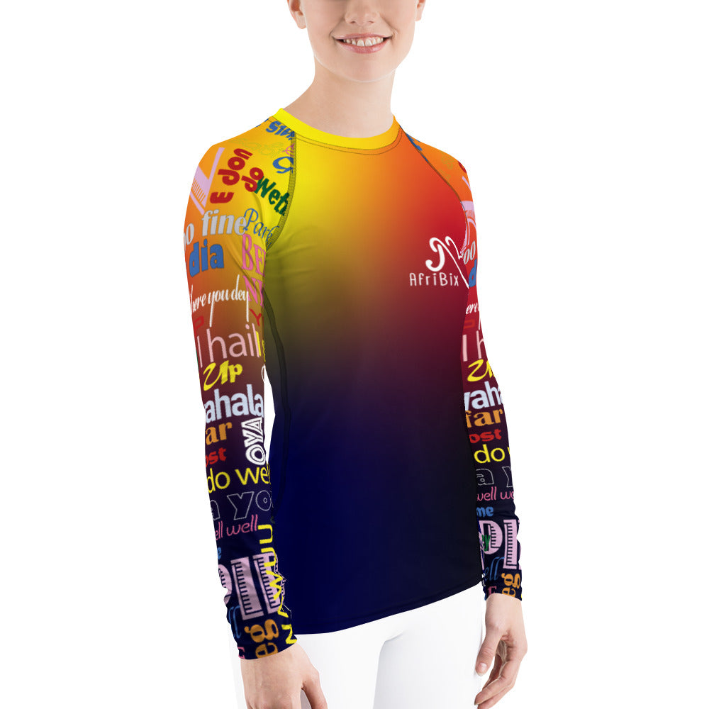 AfriBix Pidgin Galaxy Rash Guard