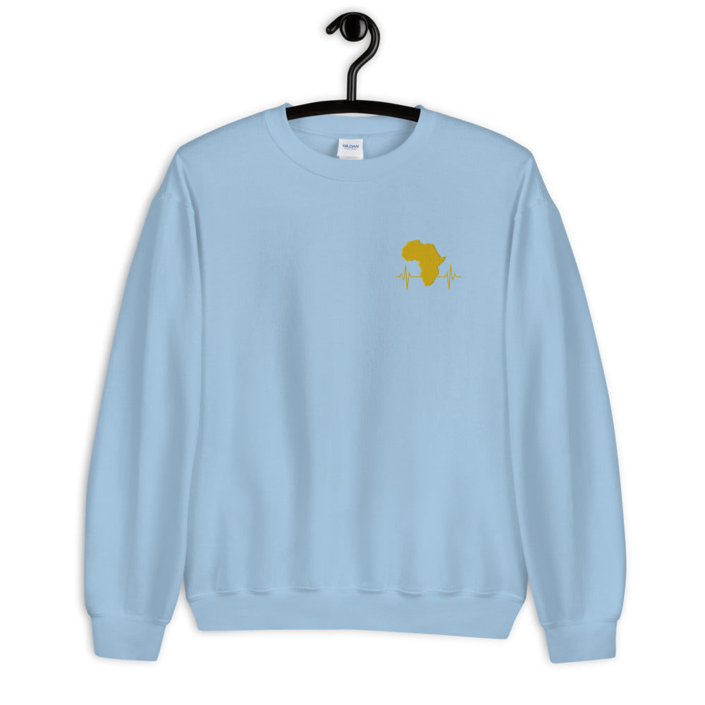 AfriBix Heartbeat of Africa Embroidered Unisex Sweatshirt