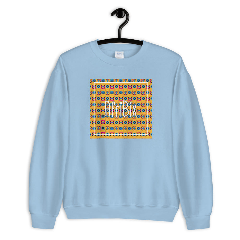 AfrBic Classic Alternate Print Unisex Crew Neck Long Sleeve Pullover Sweatshirt