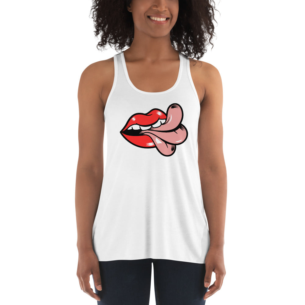 'Cheeky' Women's Flowy Racerback Tank