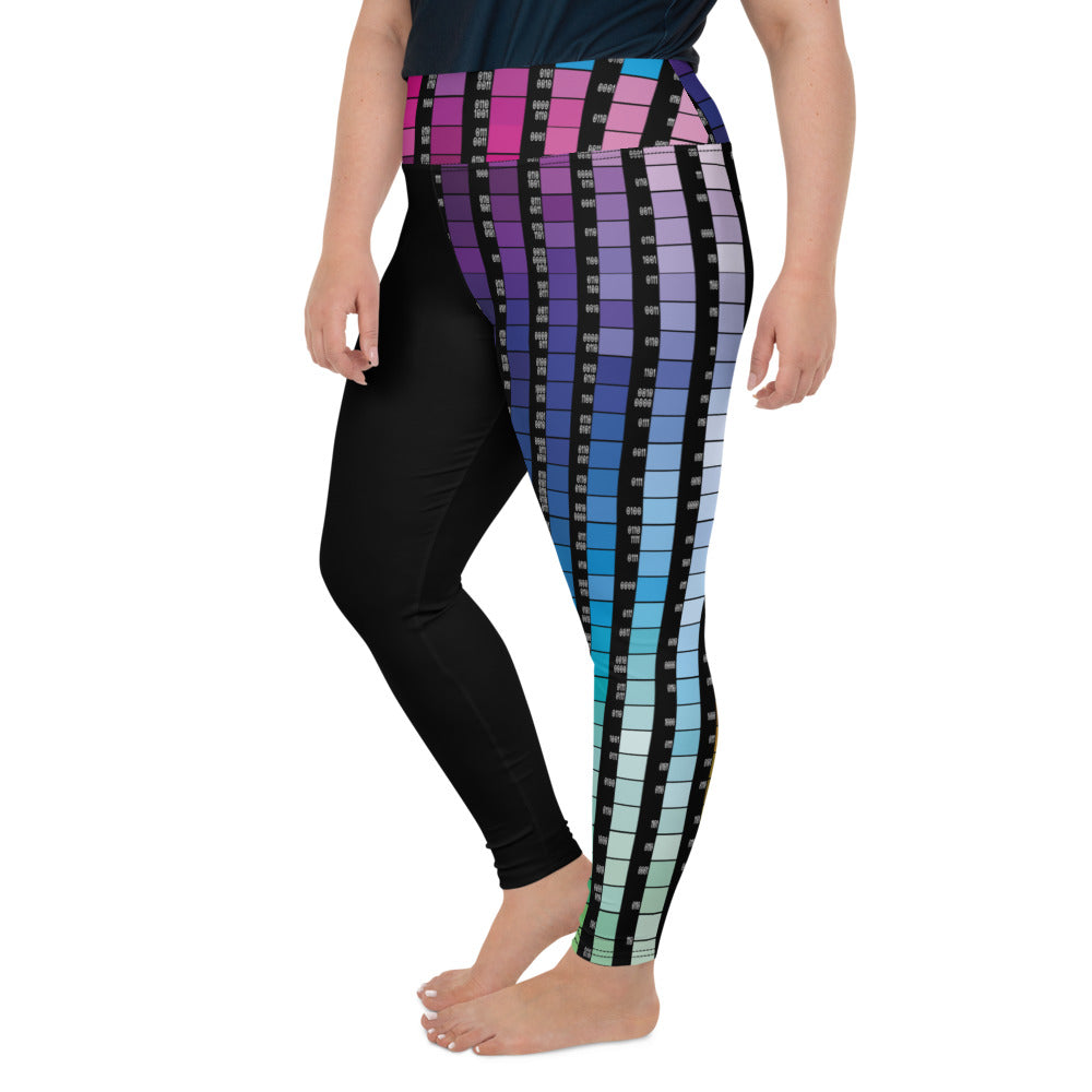 AfriBix Human.Kind Print Plus Size High Waist Leggings