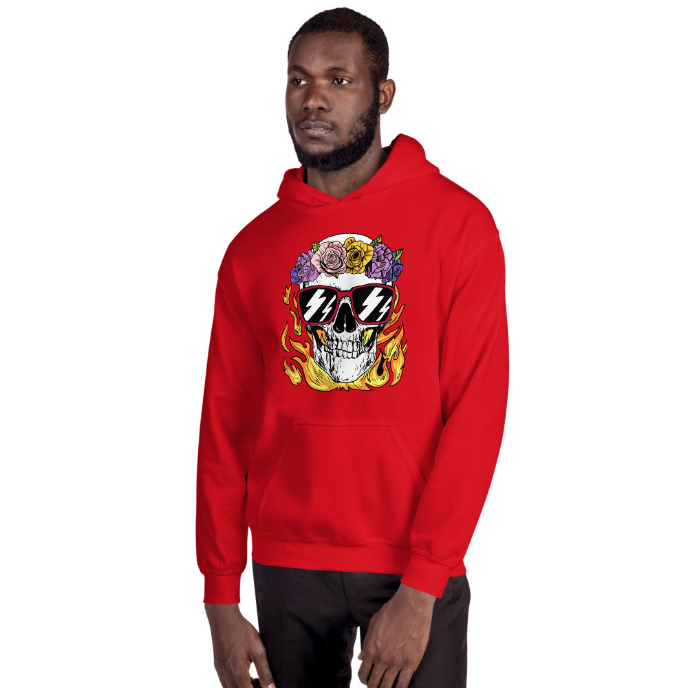 Calm and Collected Graphic Skull Comfortable Unisex Hoodie