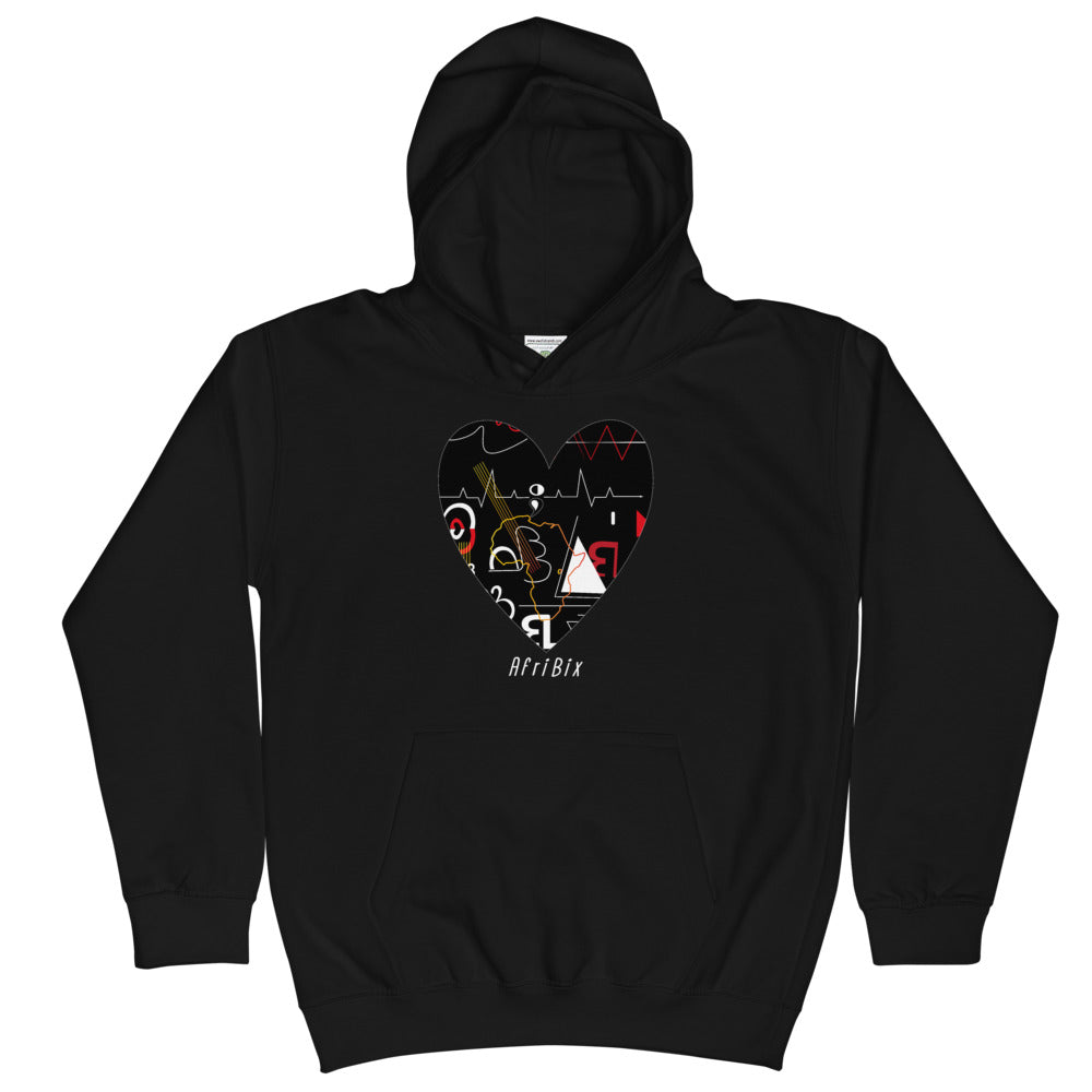 AfriBix Linear Print Unisex Kids Sweatshirt Hoodie