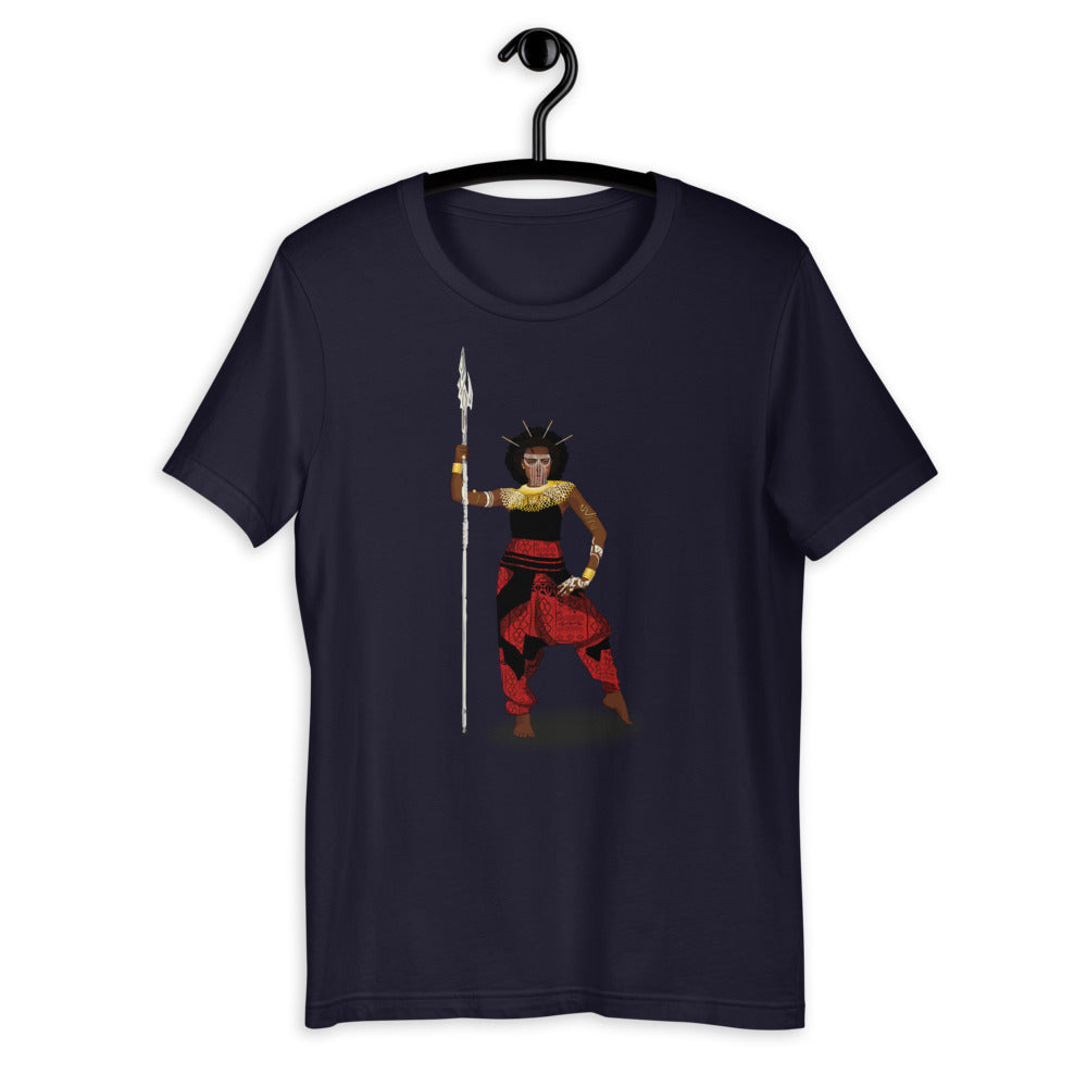 AfriBix Warrior African Queen Short-Sleeve Unisex T-Shirt