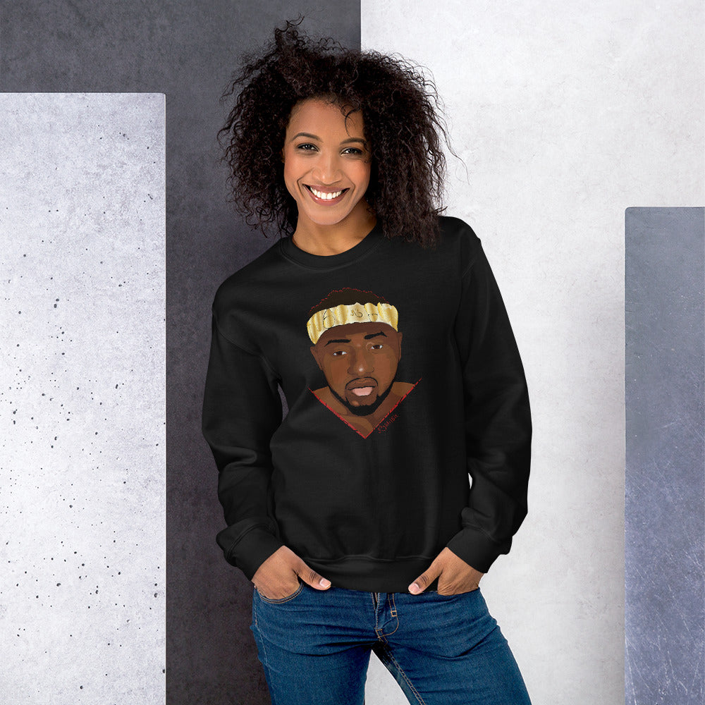 AfriBix Warrior African King Portrait Unisex Sweatshirt