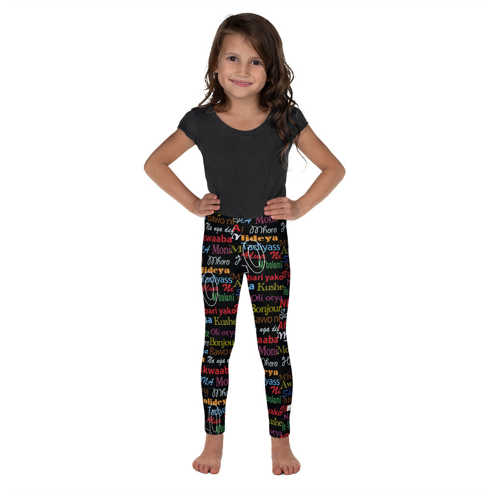 Hello Print Kid's Leggings