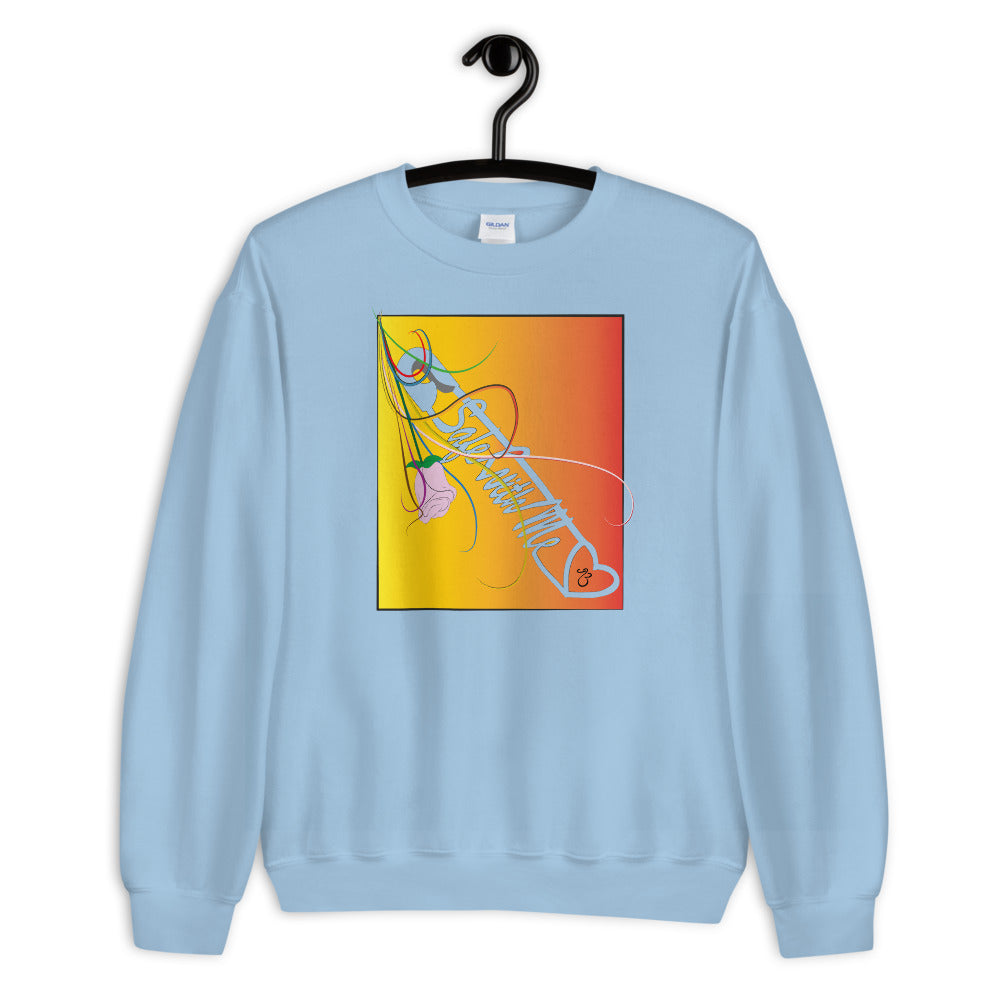 Safe With Me Unisex Crew Neck Long Sleeve Pullover Sweatshirt