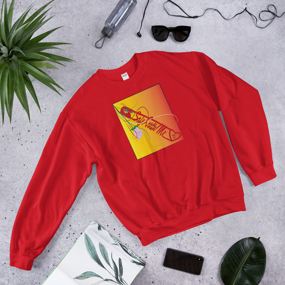 Safe With Me Unisex Crew Neck Long Sleeve Pullover Sweatshirt