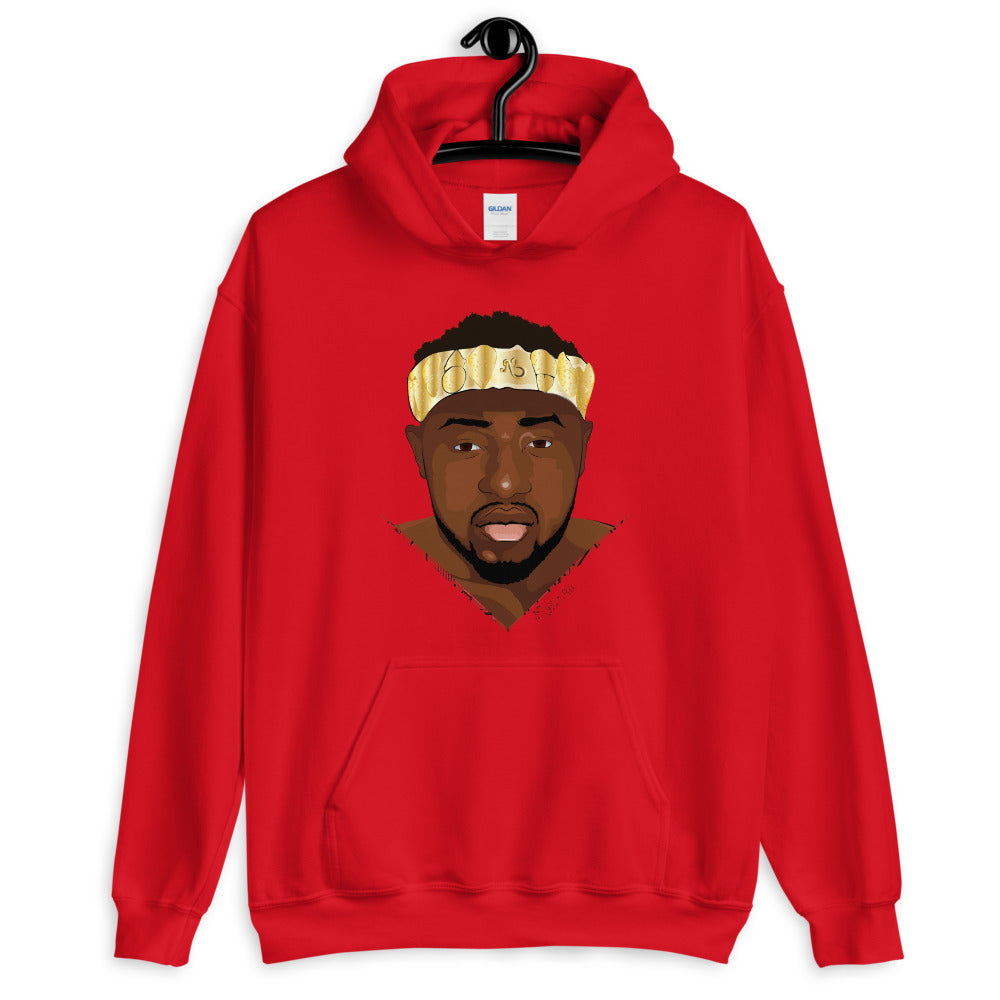 AfriBix Warrior African King Portrait Comfortable Unisex Hoodie