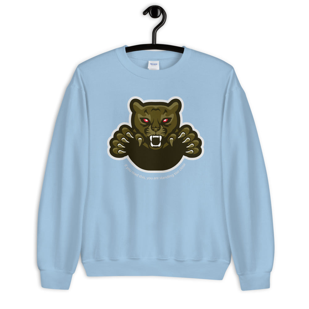 'Physical Distancing' Graphic Panther Comfortable Unisex Sweatshirt