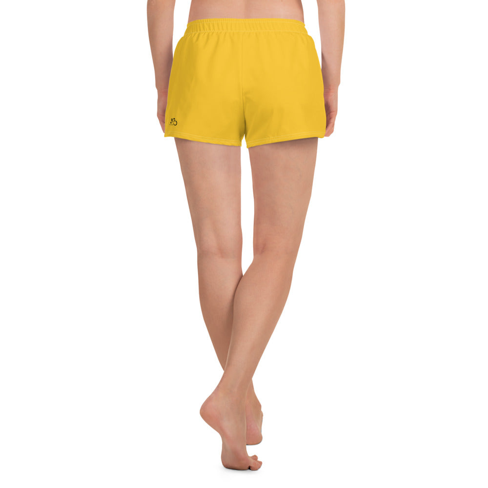 AfriBix Warrior Women's Athletic Shorts - Yellow
