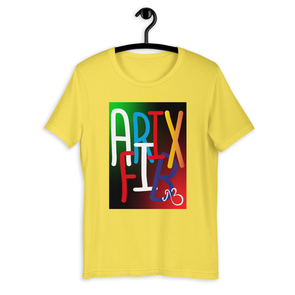 AfriBix Collage Galaxy Print Short-Sleeve Unisex T-Shirt