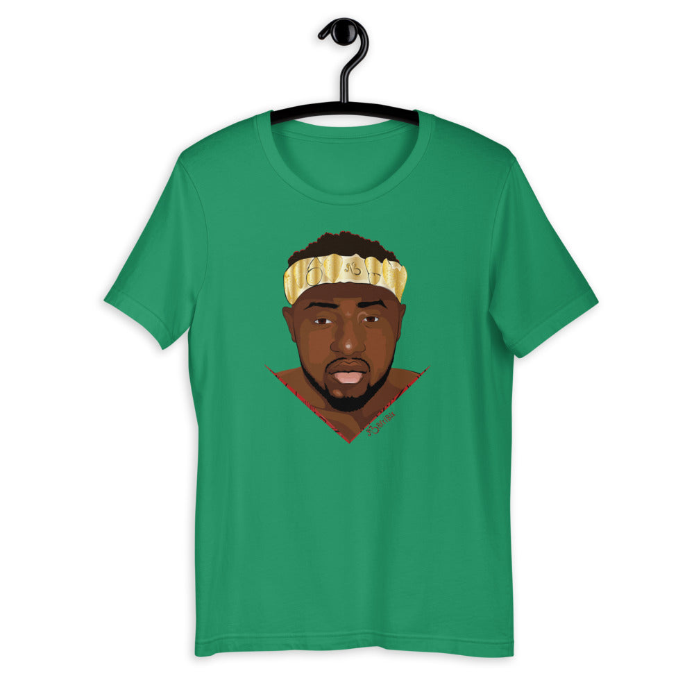 AfriBix Warrior African King Portrait Short-Sleeve Unisex T-Shirt