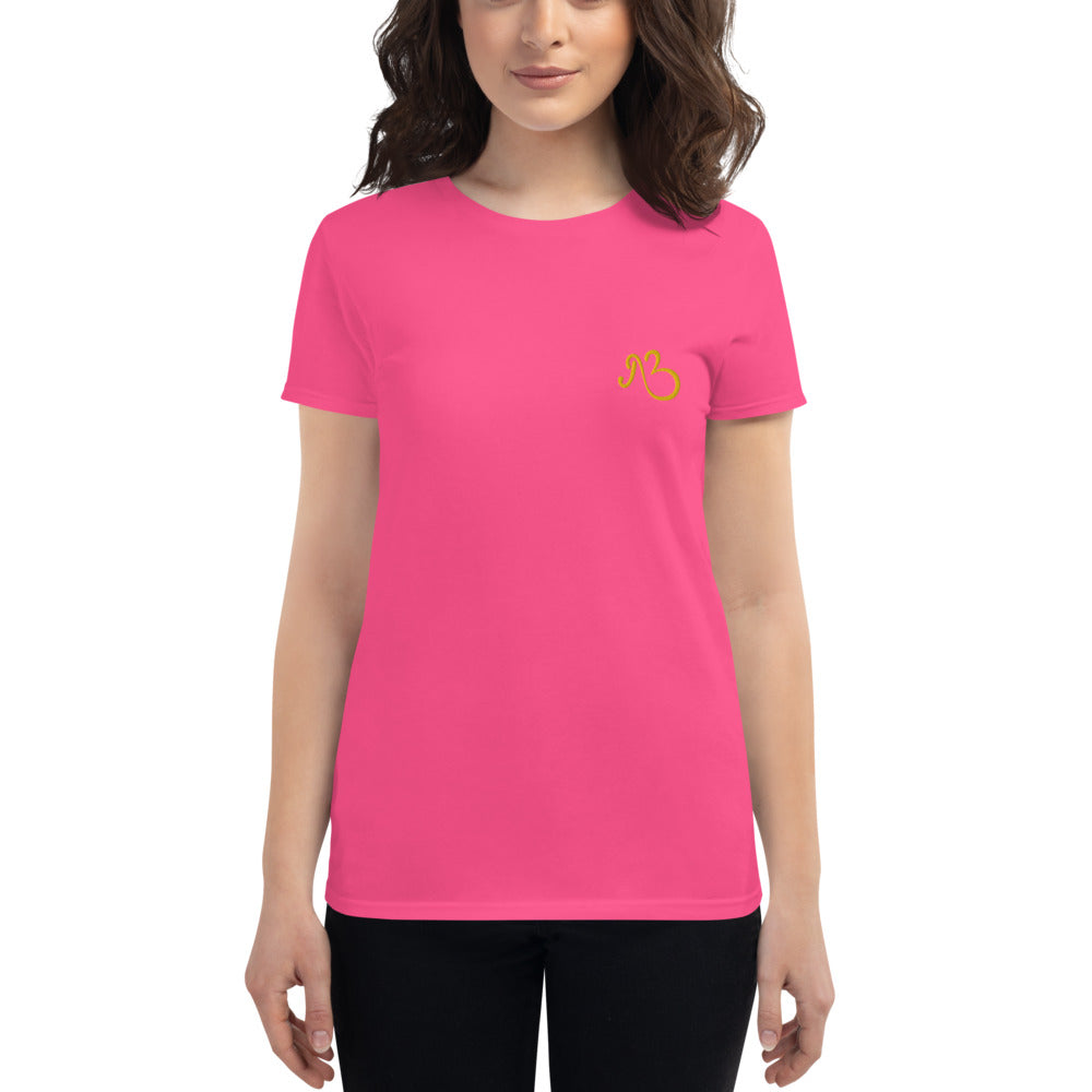 AfriBix Classic Embroidered Women's Short Sleeve T-shirt