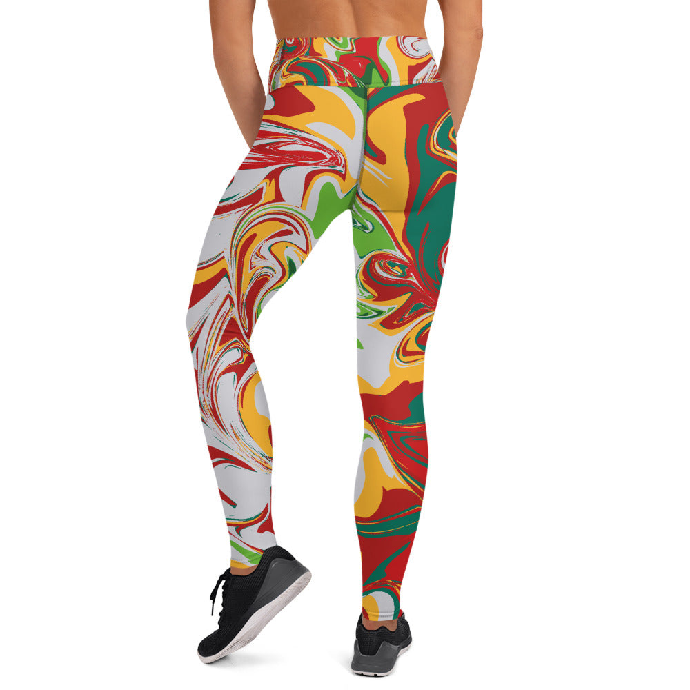 AfriBix Bubblegum Marble Leggings