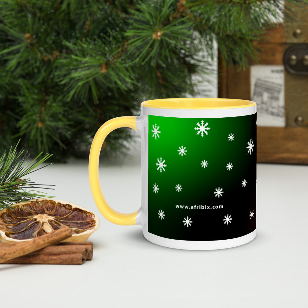 'Personalised' Christmas Two Toned Mug