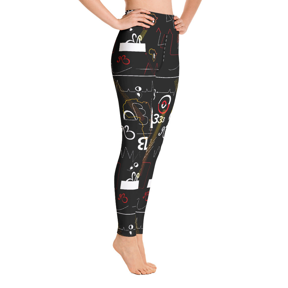 Linear Print + Leggings