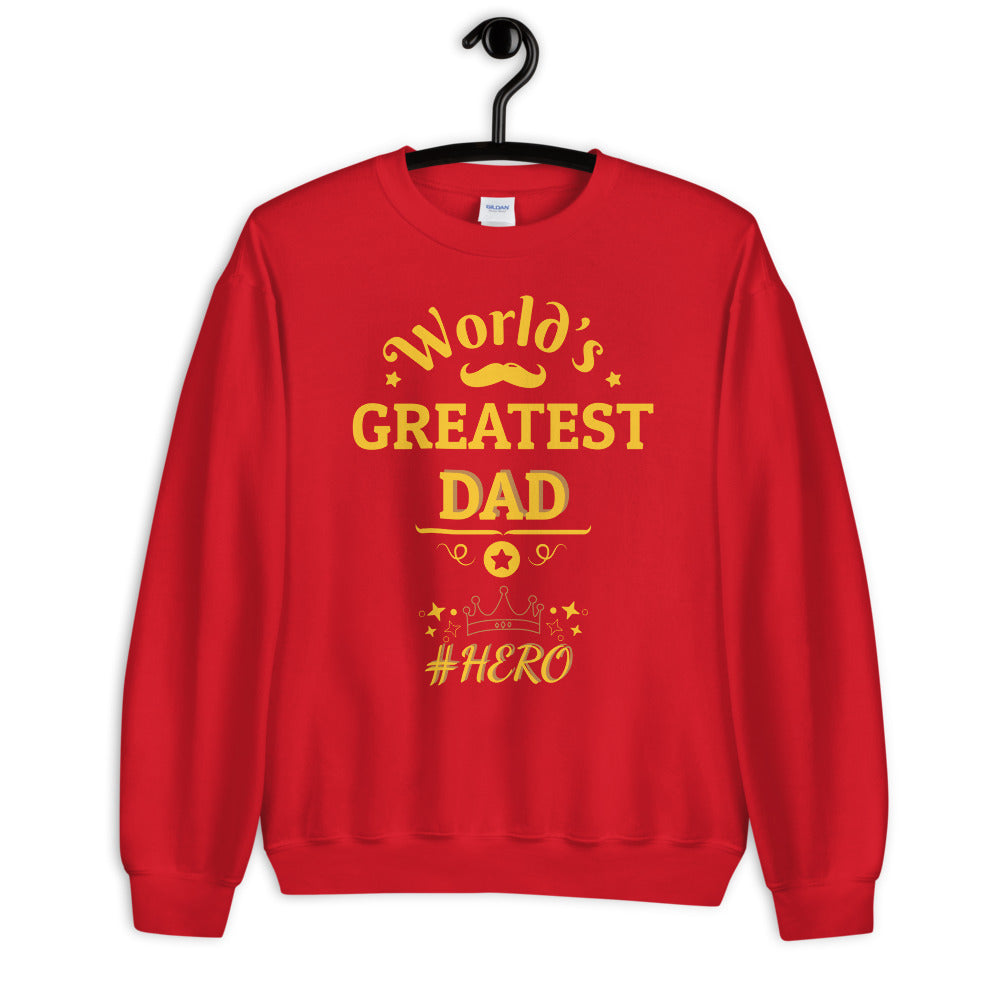 World's Greatest Dad Comfy Longsleeve Sweatshirt