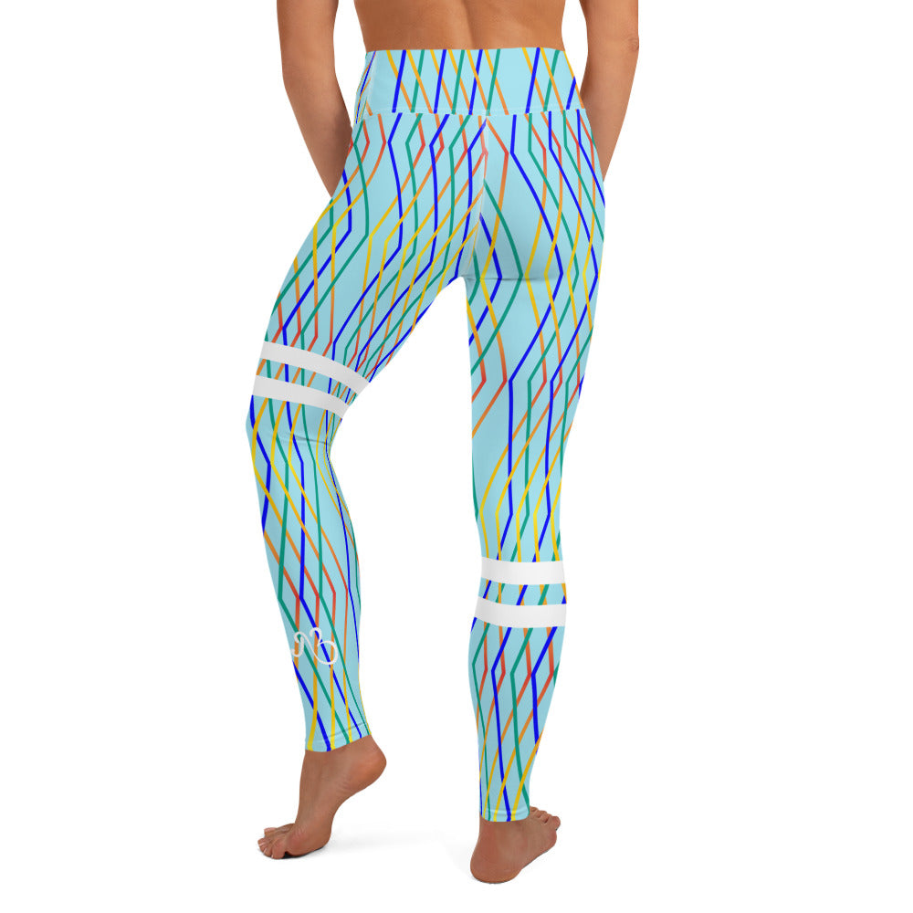 Constellation Print Leggings - Celeste