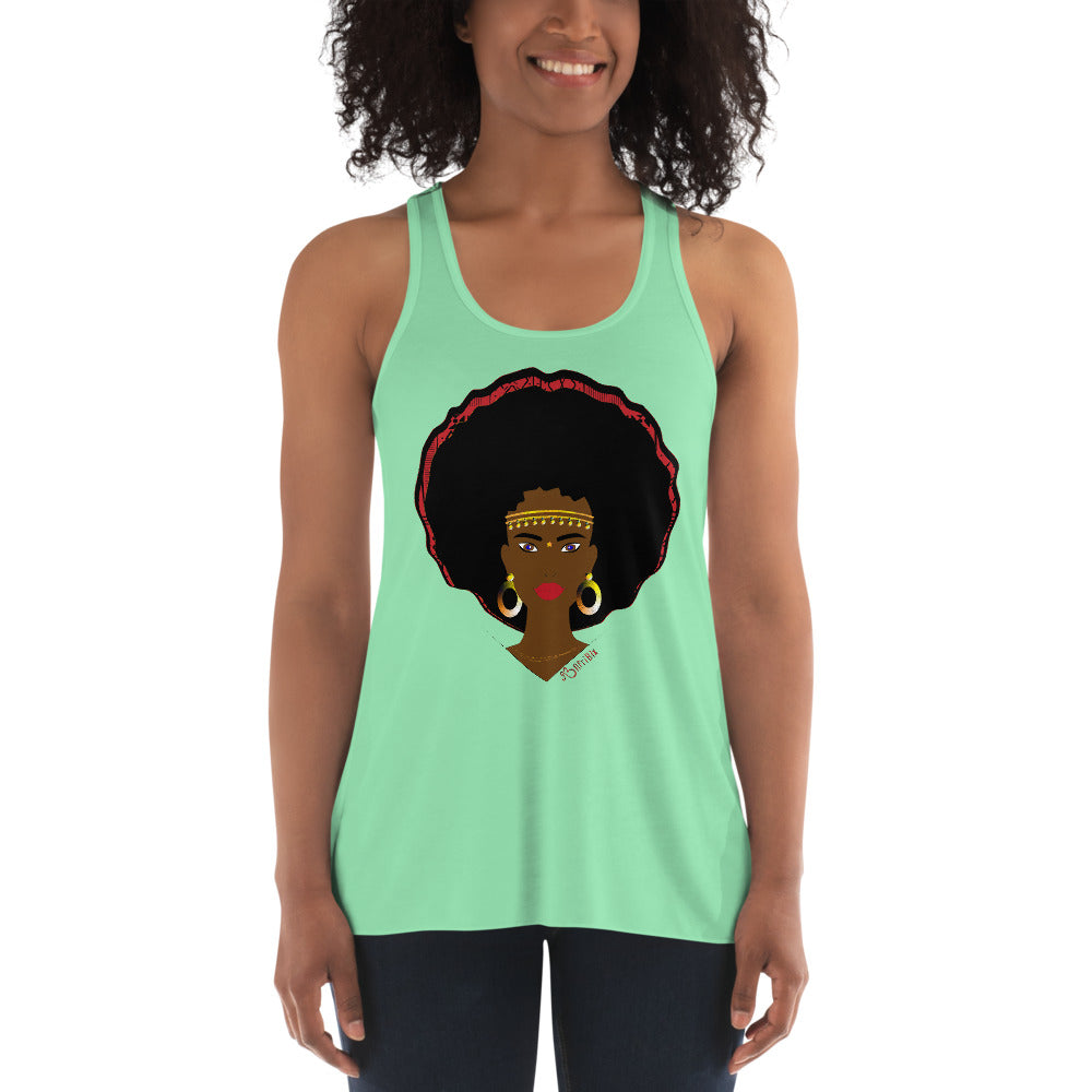 AfriBix Warrior Women's Flowy Racerback Tank