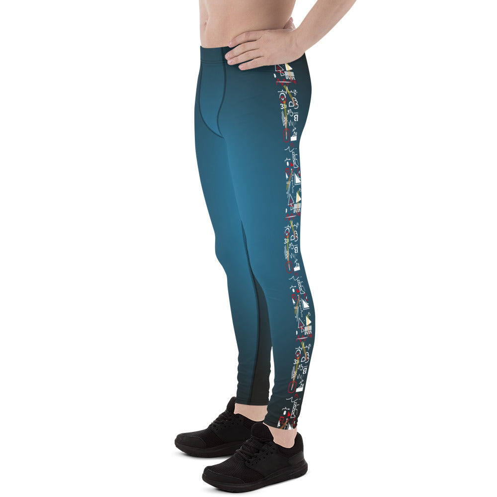 Linear Sky Galaxy Men's Leggings