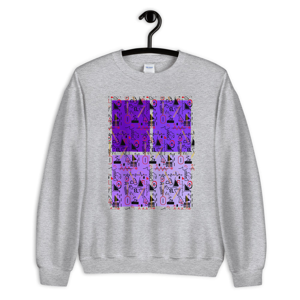 AfriBix Linear Print Graphic Unisex Sweatshirt