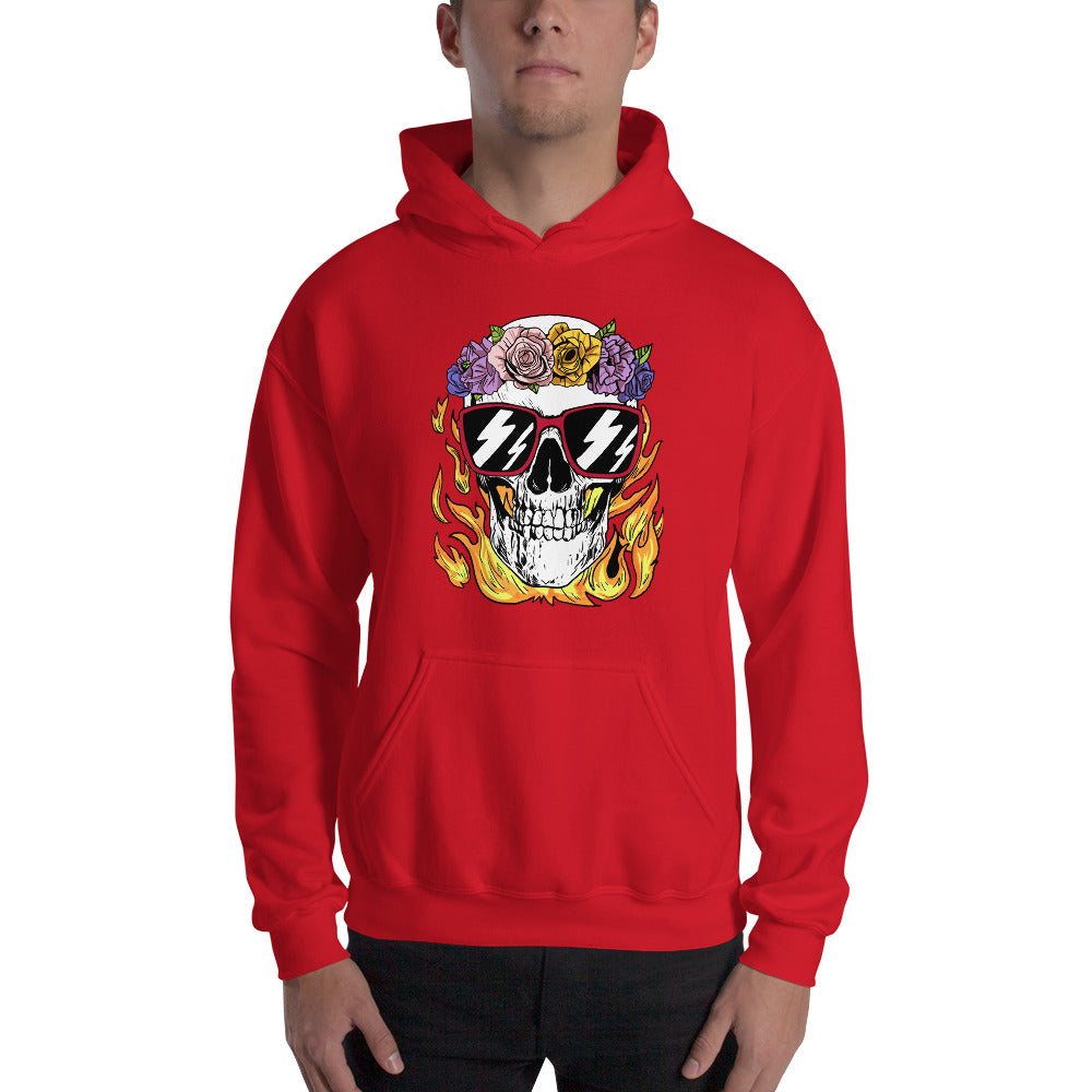 Calm and Collected Graphic Skull Comfortable Unisex Hoodie
