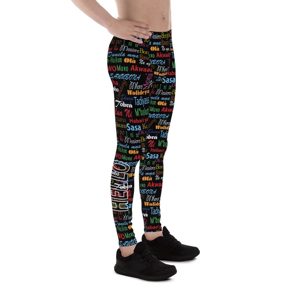 AfriBix Hello Print Men's Leggings