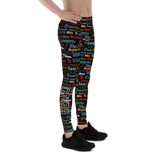 AfriBix Hello Print Men's Leggings