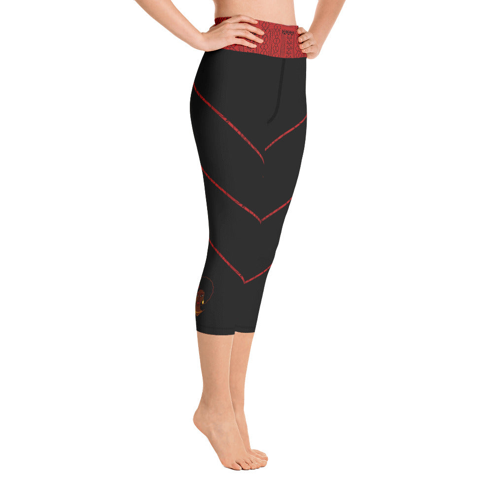 AfriBix Warrior Tribal Print Capri Leggings