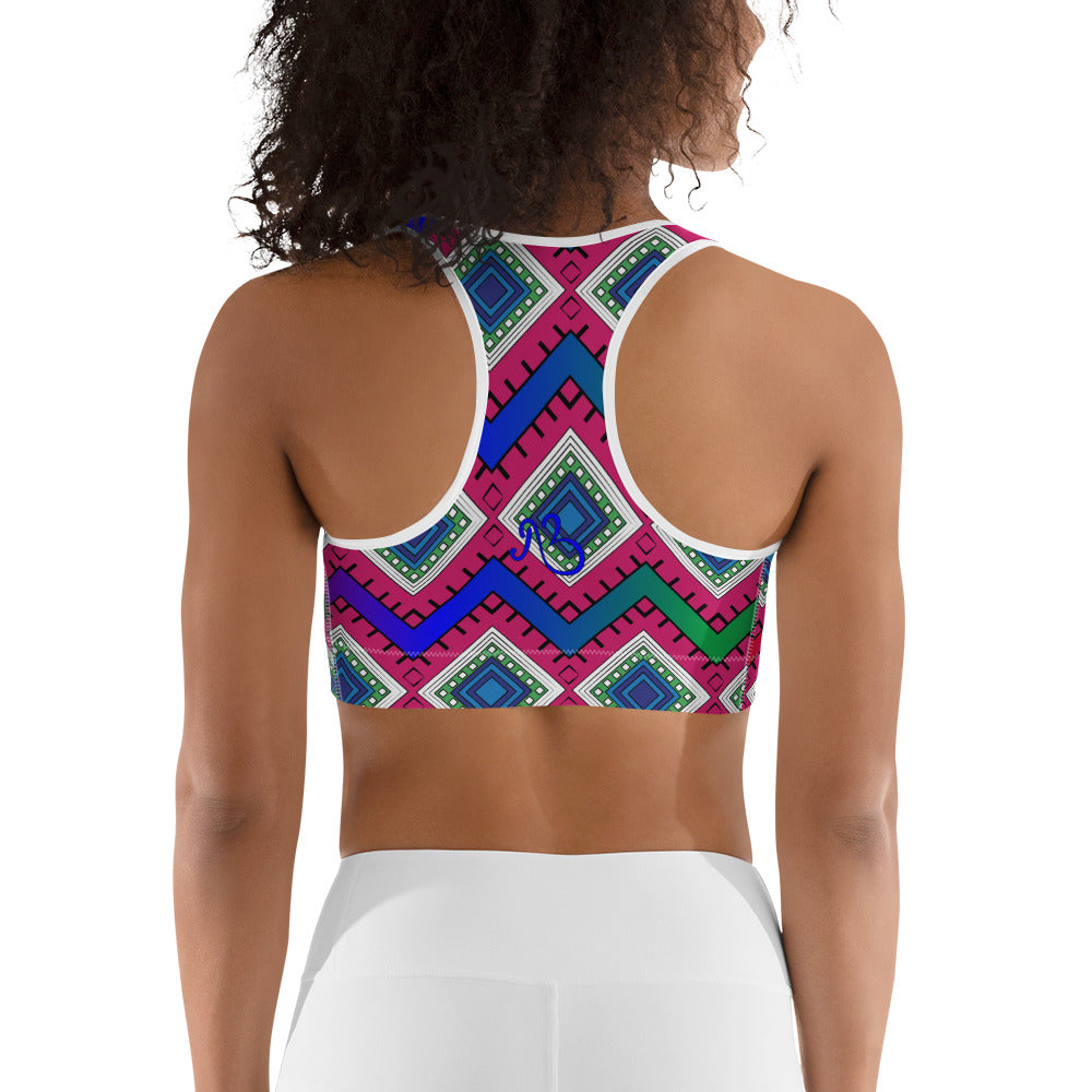 Quad Print Sports bra