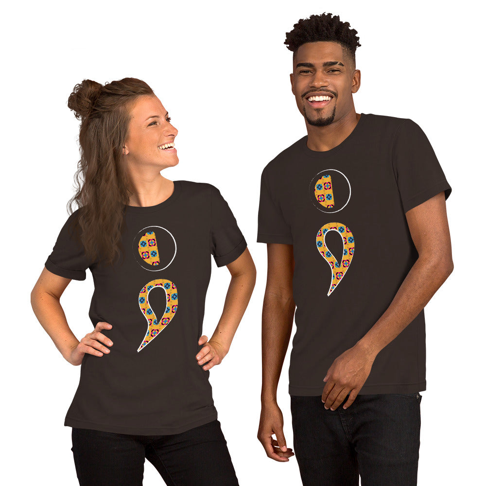 Semi-Colon Unisex T-Shirt