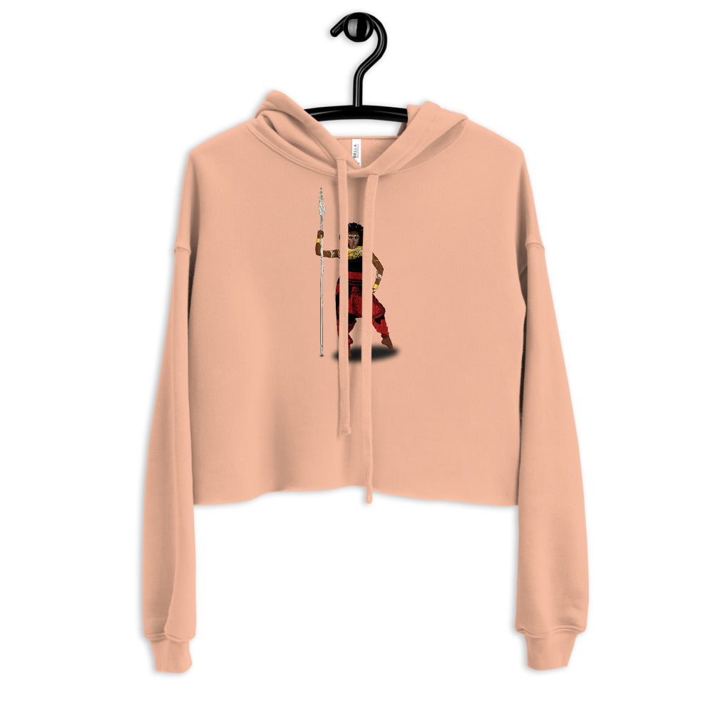 AfriBix Warrior African Queen Crop Hoodie