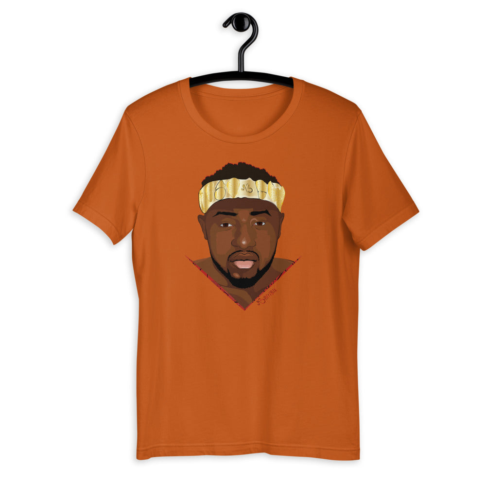 AfriBix Warrior African King Portrait Short-Sleeve Unisex T-Shirt