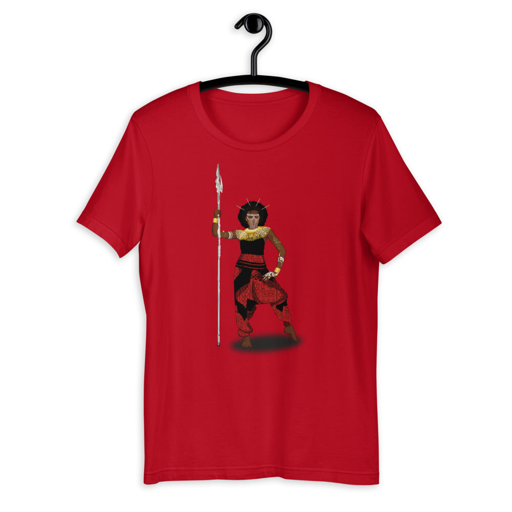 AfriBix Warrior African Queen Short-Sleeve Unisex T-Shirt