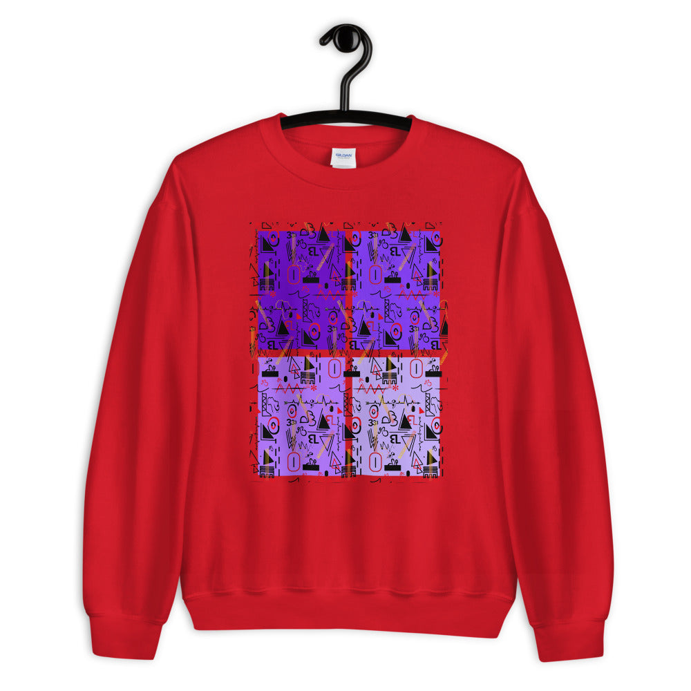 AfriBix Linear Print Graphic Unisex Sweatshirt