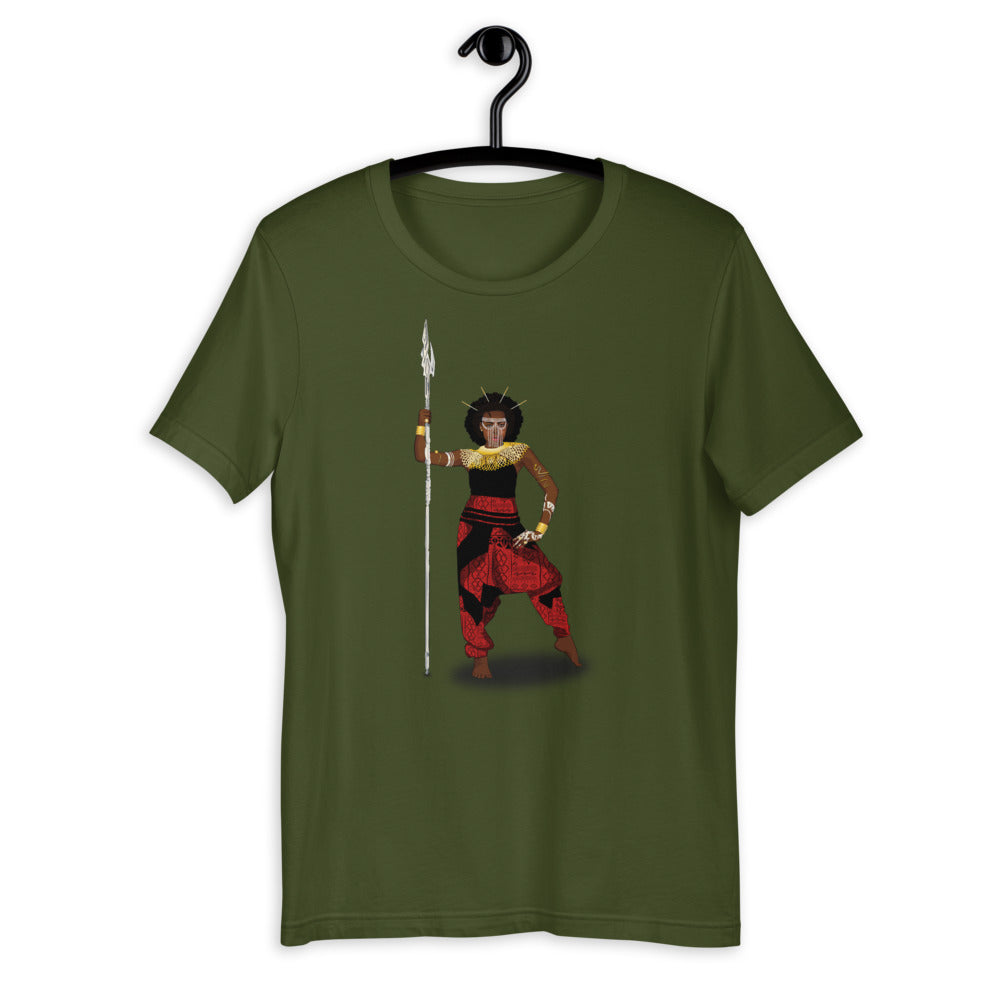 AfriBix Warrior African Queen Short-Sleeve Unisex T-Shirt