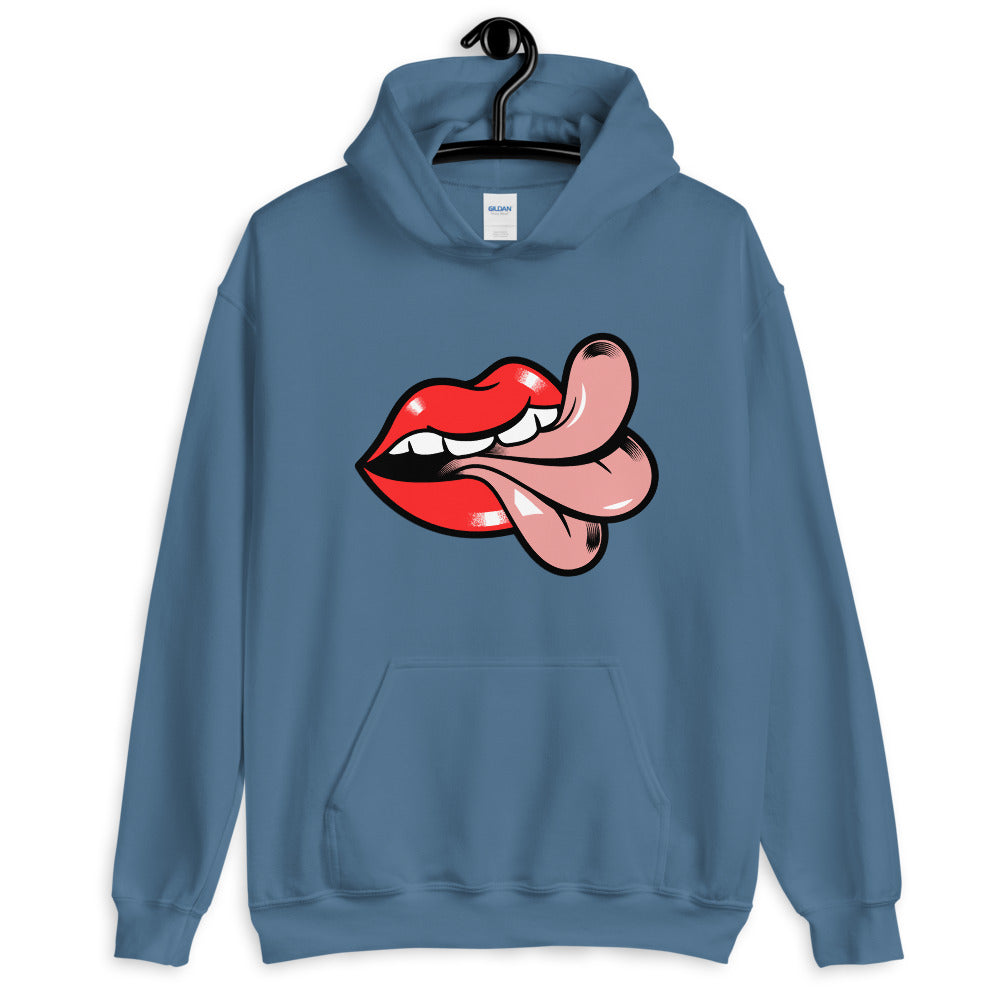 Cheeky Graphic Mouth & Tongue Comfortable Unisex Hoodie